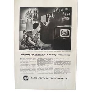 Vintage 1948 Radio Corporation of America RCA Ad Advertisement